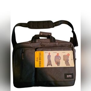 Solo New York Charcoal Briefcase